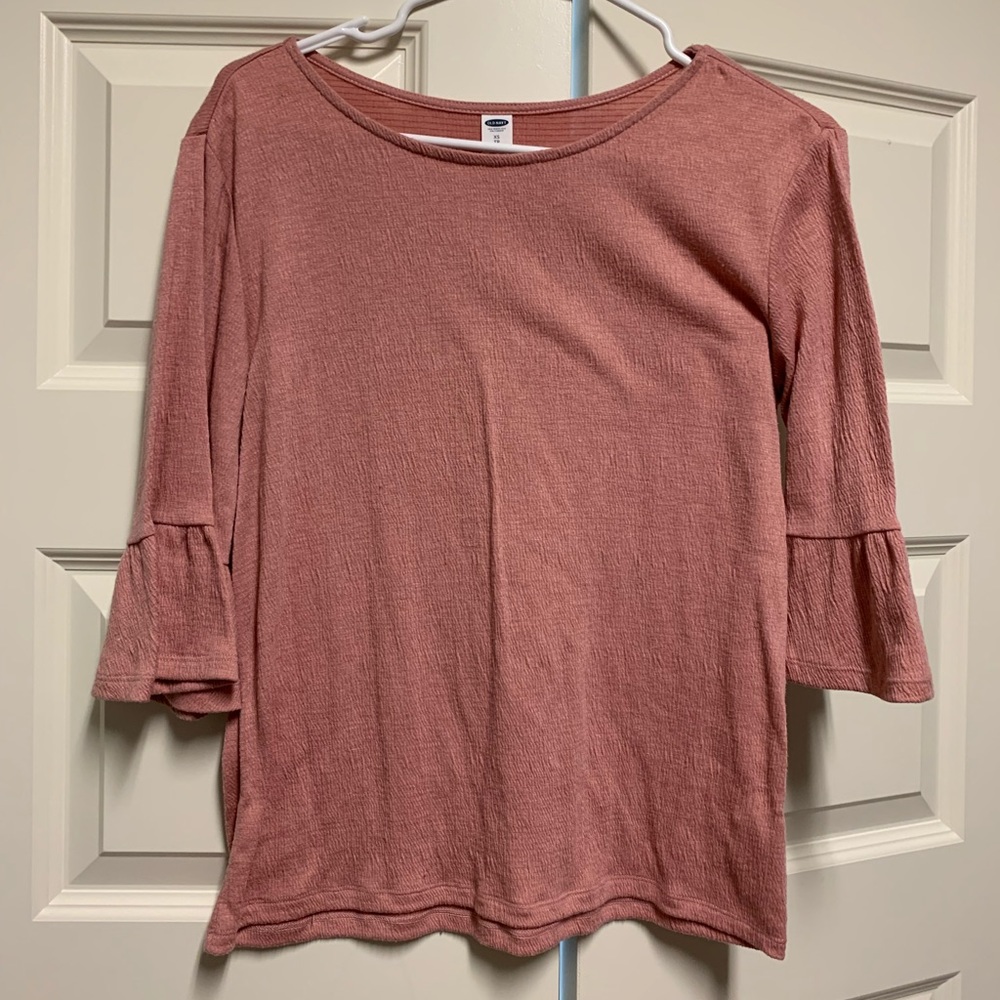 Women’s pink quarter sleeve top